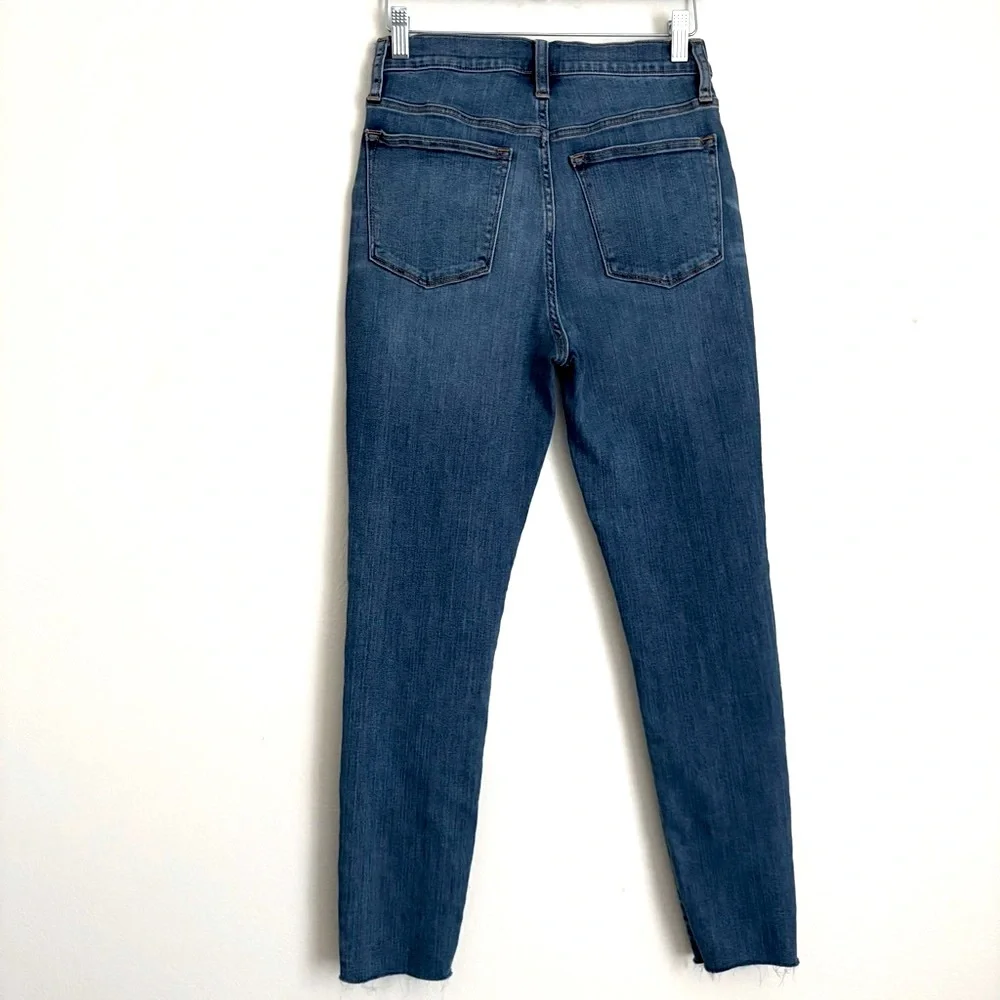 J. Crew Jeans Skinny 10” High Rise Raw Hem Sz 28 Inseam-26”